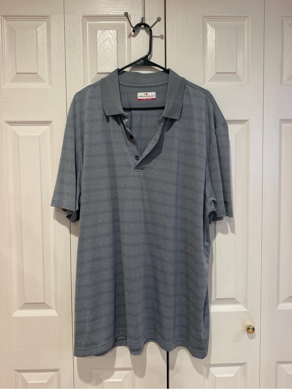 Grand Slam Men's Slate Gray Short-Sleeve Polo